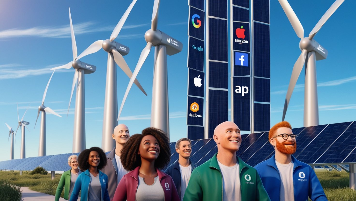 Tech Giants Invest in Renewable Energy to Power Their Future